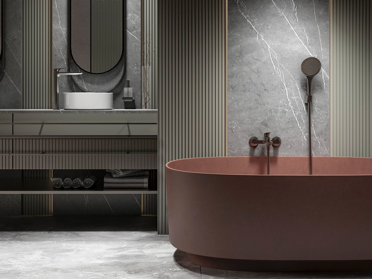 Смеситель для ванны с душем KN-82/GM